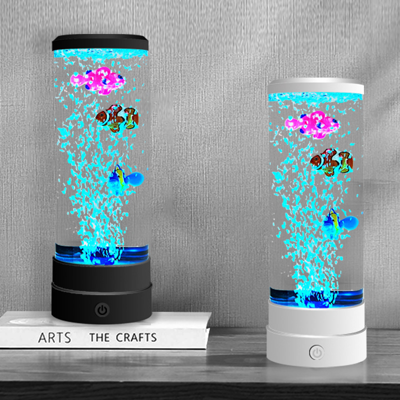 Home Decor Xmas - Simulated LED Multi-color Bubble Fish Atmosphere
