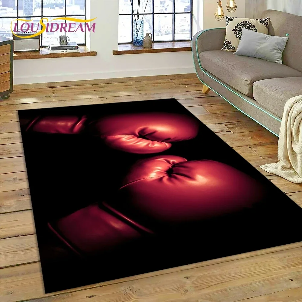 Home Decor Game Online - Boxing Gloves Boxer Fight Cartoon Carpet