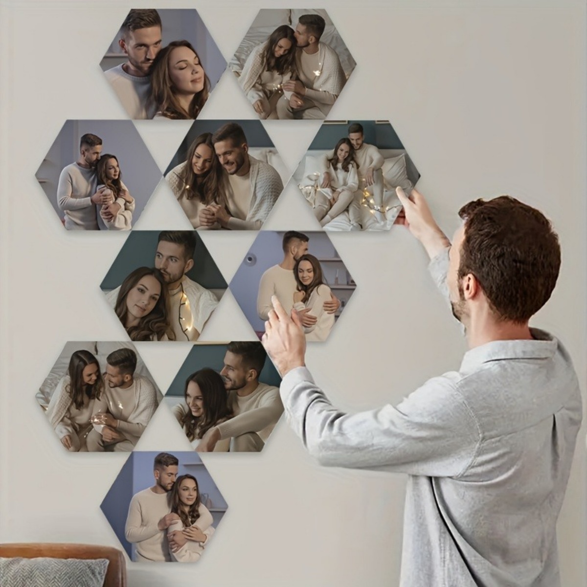 Home Decor Xmas - Custom Wall Decor — Modern Hexagonal