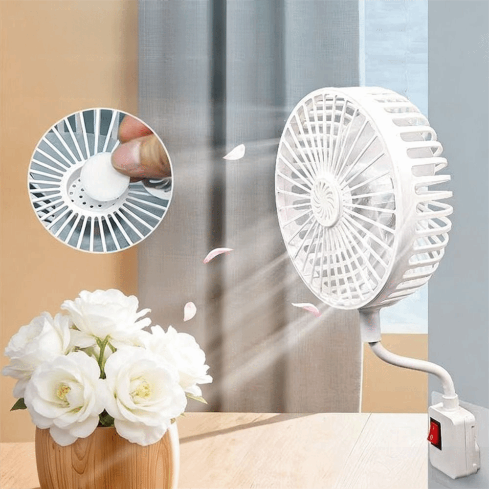 Home Decor Uk - 360 Rotatable Socket Fan with Safety