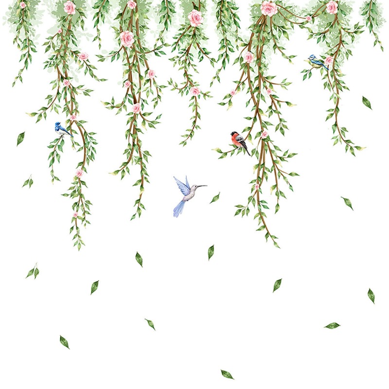 Branches Flowers Birds Glass S - огляд і ціна Home Decor Window Blinds