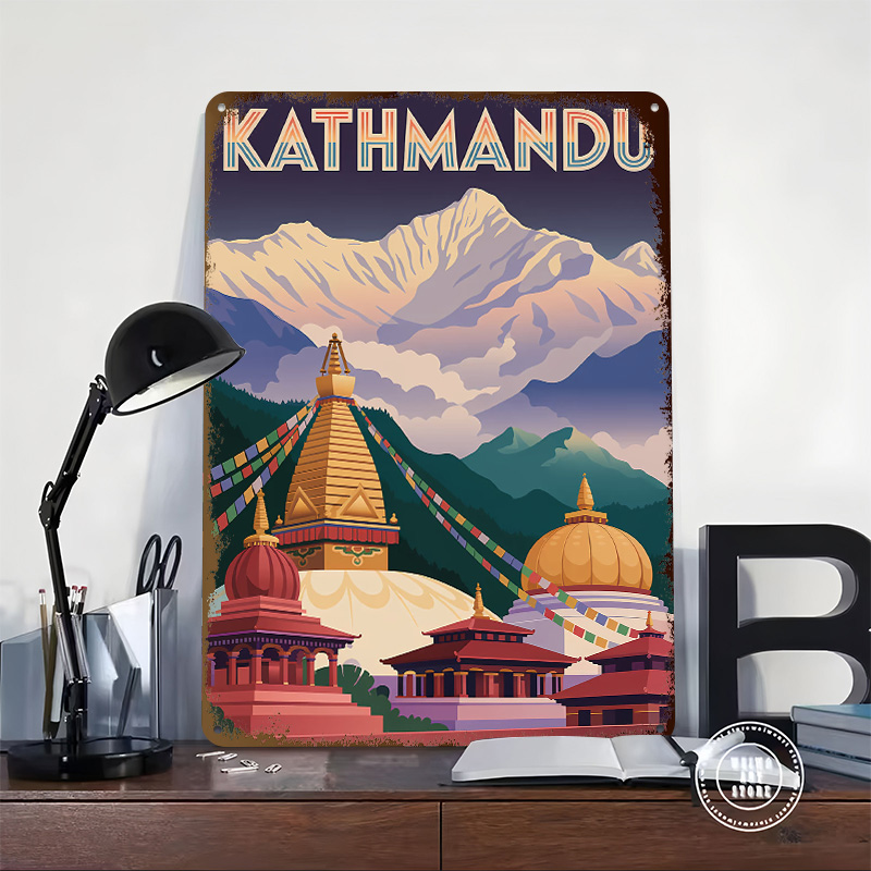 Kathmandu Travel Tinplate Post - огляд і ціна Home Decor Kathmandu