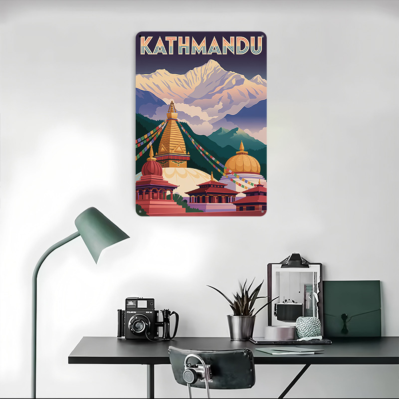 Kathmandu Travel Tinplate Post - огляд і ціна Home Decor Kathmandu