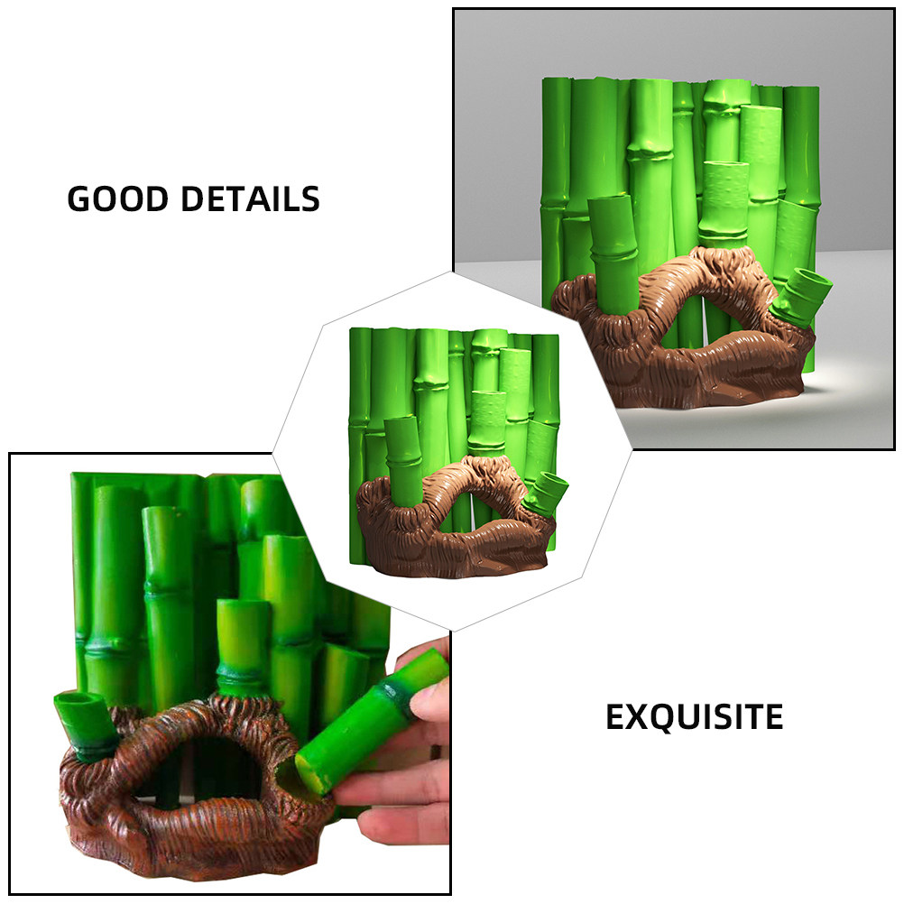 1Pcs 3D Bamboo Resin Fish Tank - огляд і ціна Home Decor Habitat