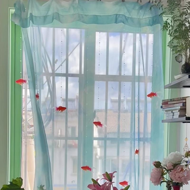 Light Blue Solid Sheer Voile W - огляд і ціна Home Decor Wall Panels