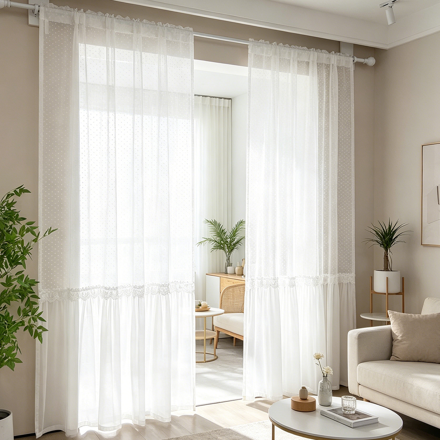 French Romantic Sheer Curtain  - огляд і ціна Home Decor Wall Panels