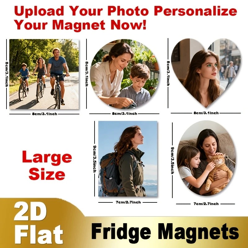 Custom Photo Fridge Magnet 2D  - огляд і ціна Home Decor Xmas