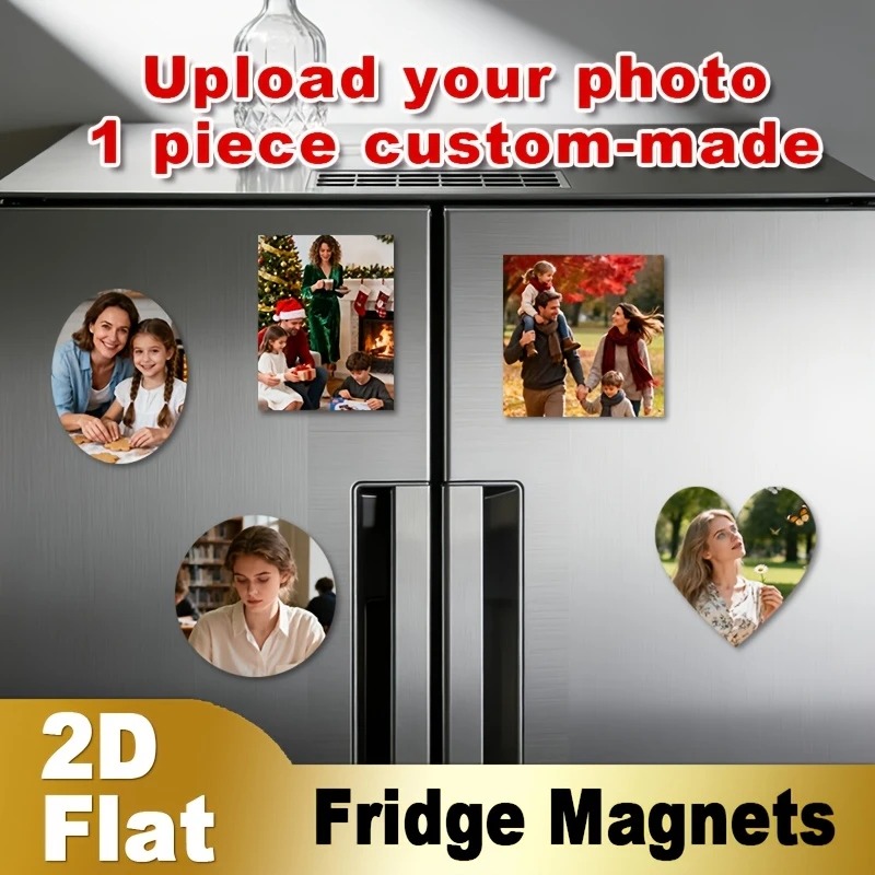 Custom Photo Fridge Magnet 2D  - огляд і ціна Home Decor Xmas