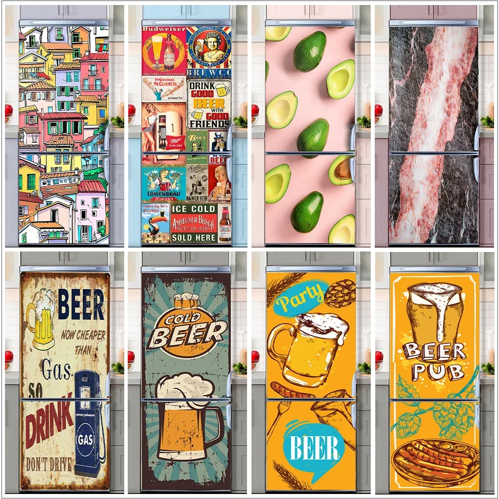 Retro Graffiti Fridge Door Mur - огляд і ціна Home Decor On Sale