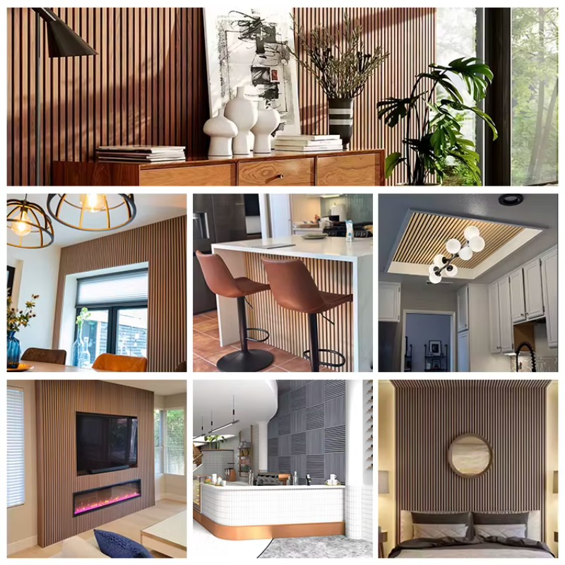 Best Selling Wooden Slatted Ac - огляд і ціна Home Decor Wall Panels