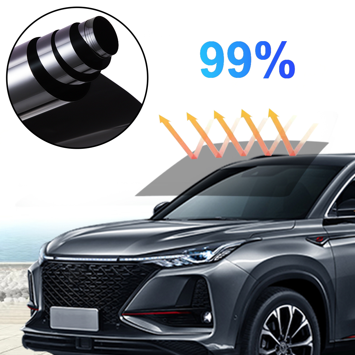 Window Tint Film UV Heat Refle - огляд і ціна Home Decor Window Blinds