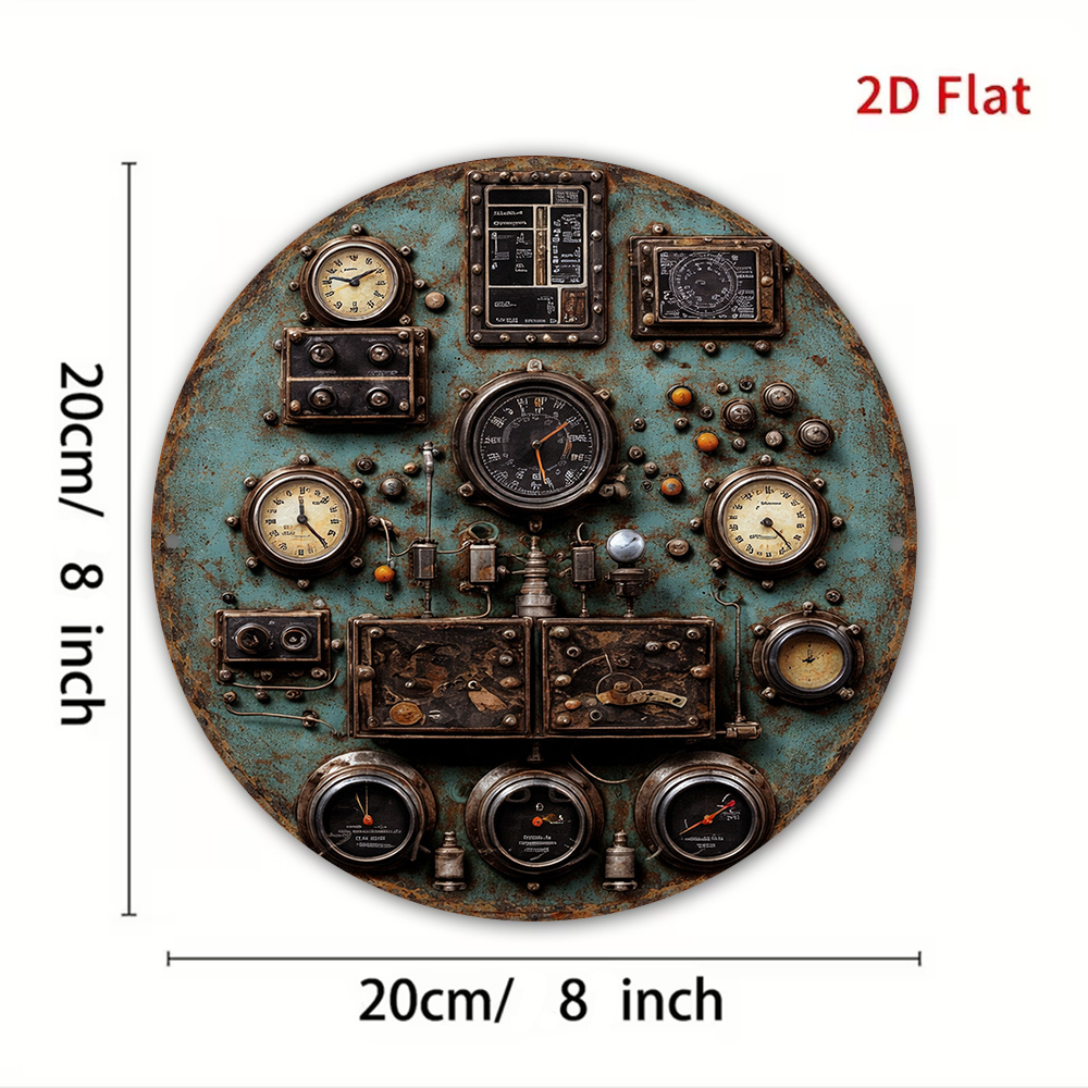 2D Flat Retro Dashboard Round  - огляд і ціна Home Decor Wall Panels