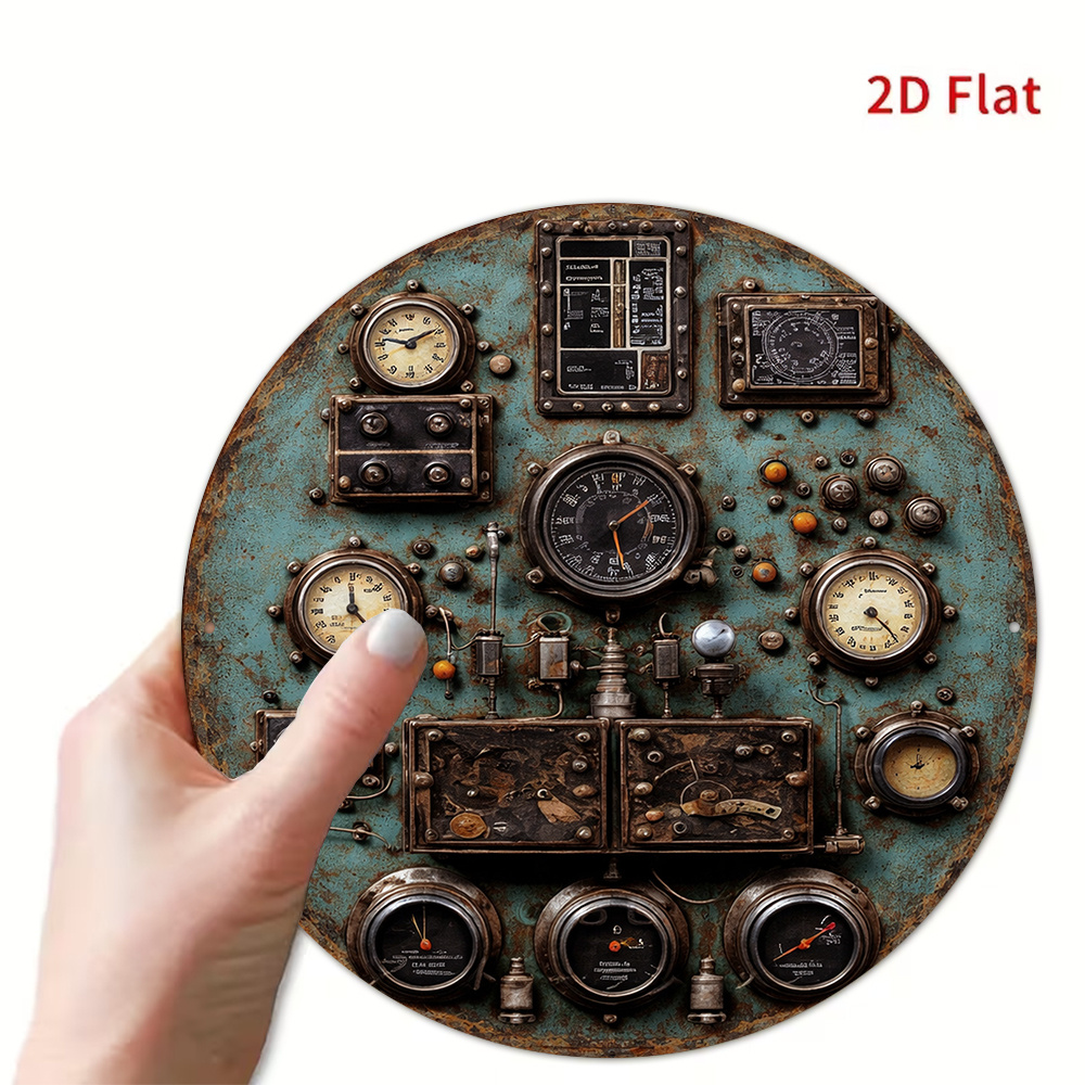2D Flat Retro Dashboard Round  - огляд і ціна Home Decor Wall Panels