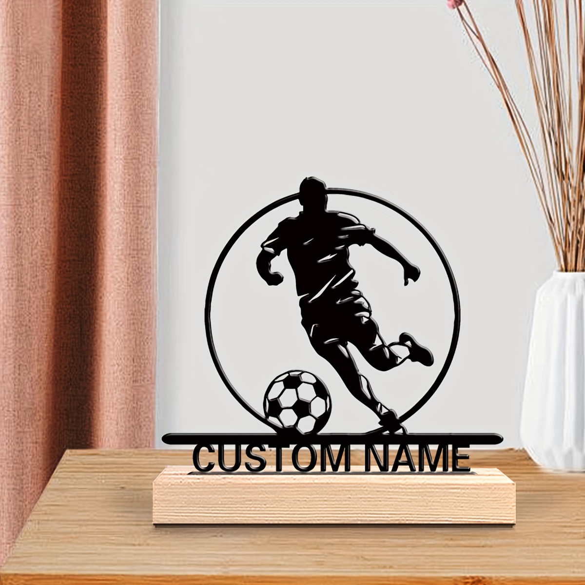 Custom Soccer Player Metal Sta - огляд і ціна Home Decor Mod