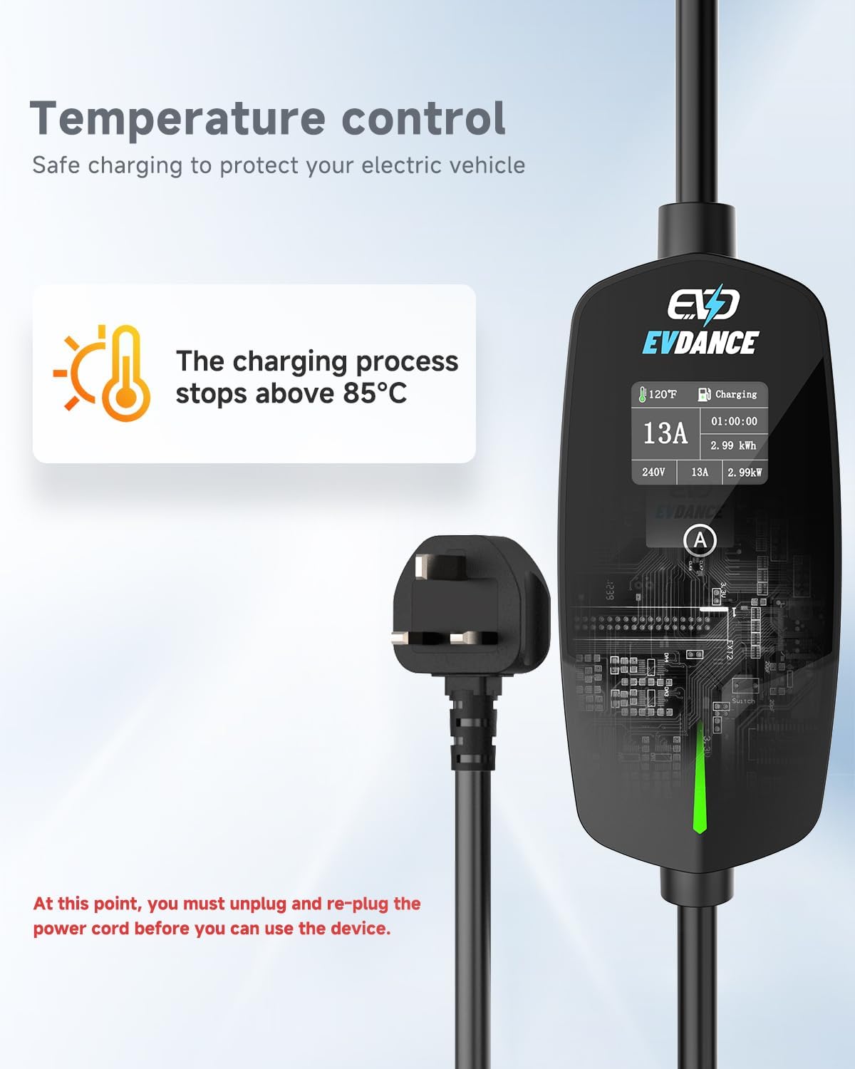 EVDANCE Portable EV Charger Ty - огляд і ціна Home Decor Uk