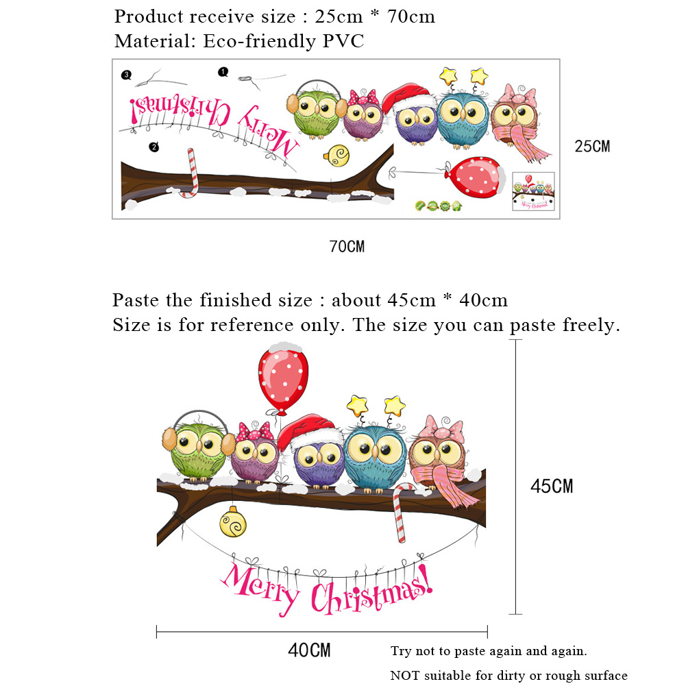Christmas Owl On Branch Wall S - огляд і ціна Home Decor Window Blinds