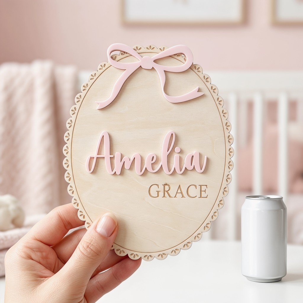 1Pc Custom Bow Lace Edge Baby  - огляд і ціна Home Decor Xmas