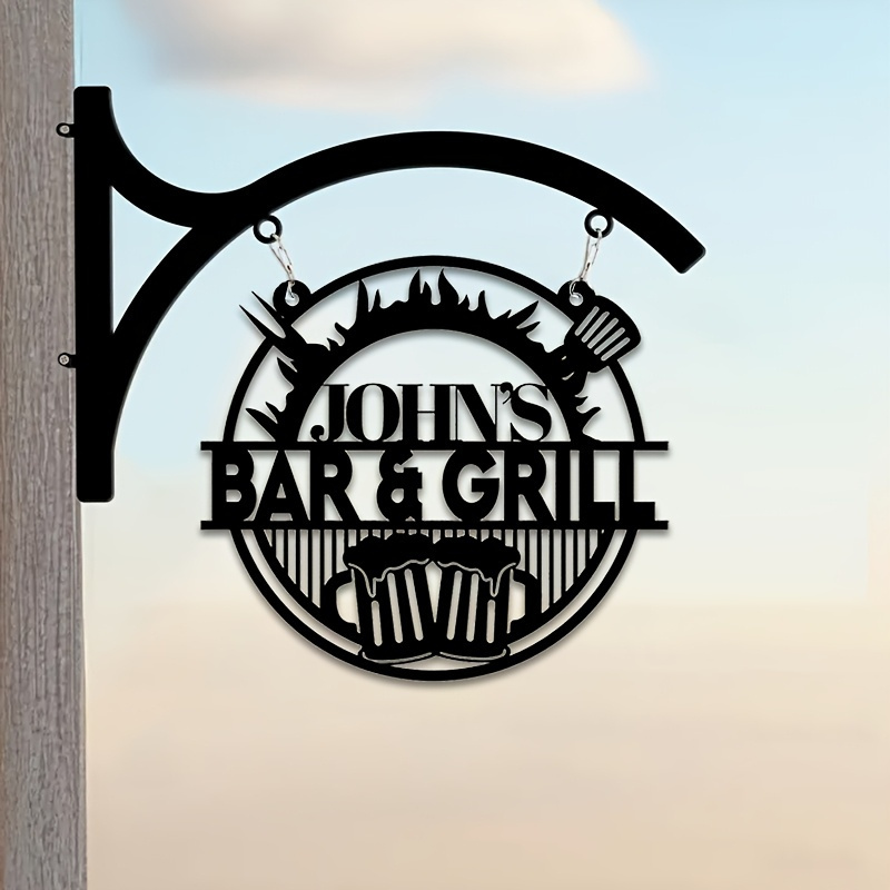 Customizable Wrought Iron Sign - огляд і ціна Home Decor Outdoor