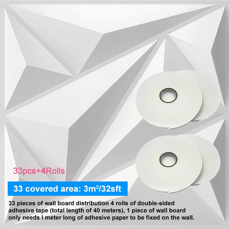 Living Room Wallpaper 3D Three - огляд і ціна Home Decor Wall Panels