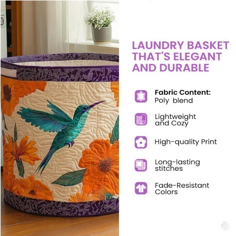Hummingbird Hibiscus Quilted L - огляд і ціна Home Decor Hampers