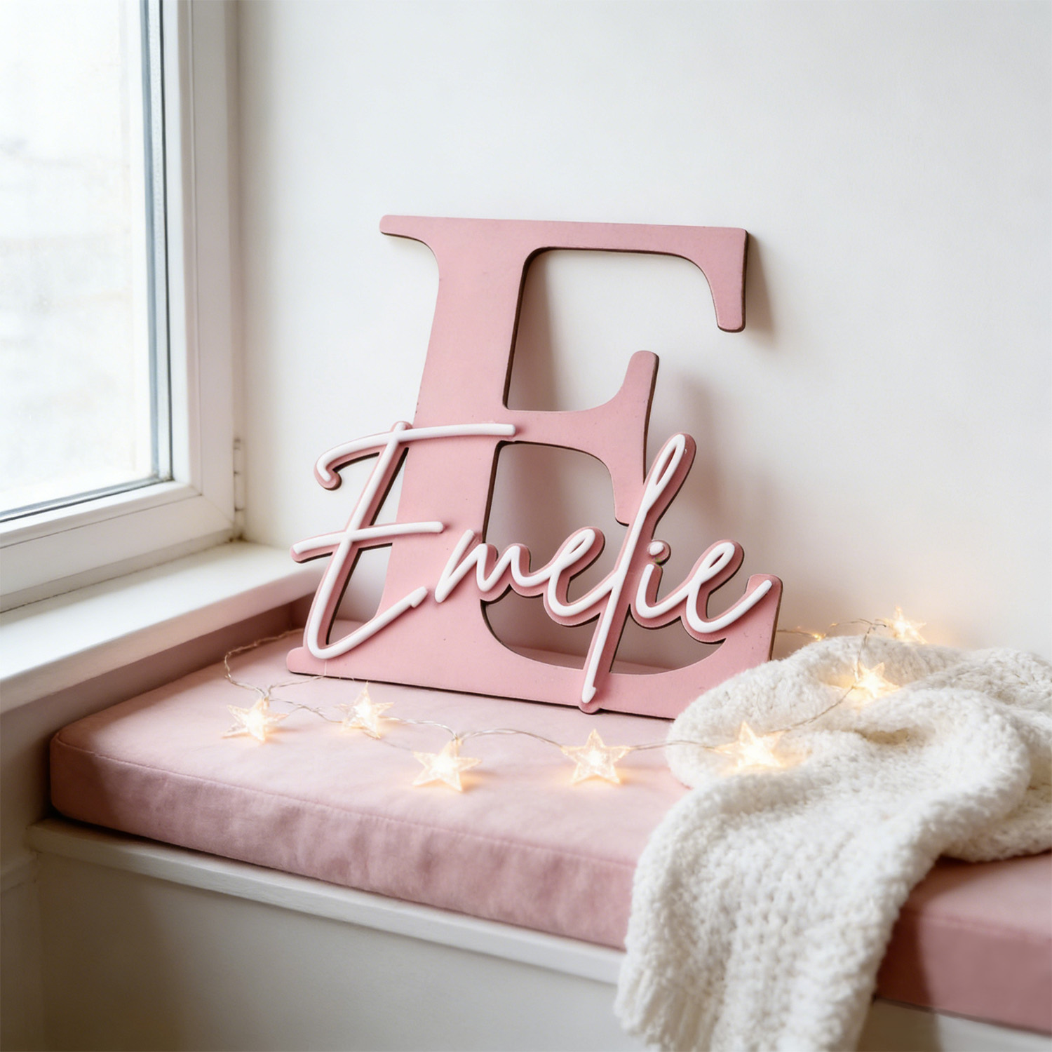 1pc Double-layer Wooden Name D - огляд і ціна Home Decor Xmas
